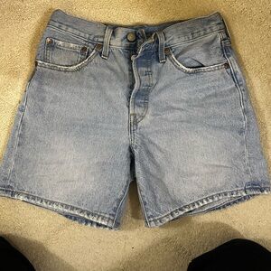 Levi 501 Light washed Shorts